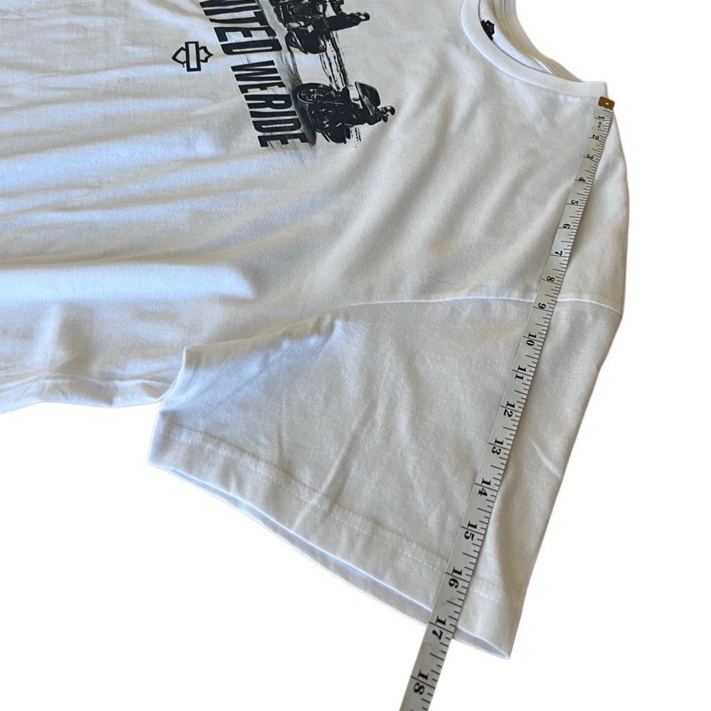 Harley-Davidson White Cotton T-Shirt Size 2X - Picture 9 of 11